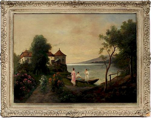 SIGNED OIL ON CANVAS 19TH.C.
