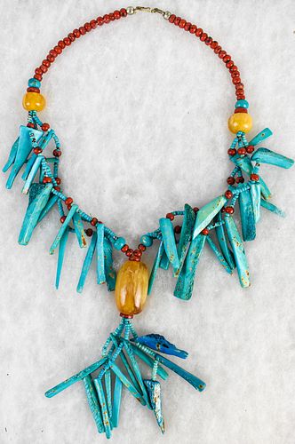 NATIVE AMERICAN STYLE TURQUOISE NECKLACE
