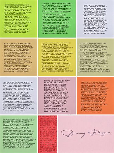 11 Jenny Holzer INFLAMMATORY ESSAYS Lithographs
