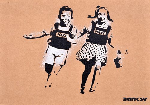 Banksy (after) JACK & JILL Dismaland Cardboard Stencil Print