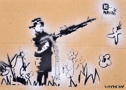 Banksy (after) NO PARKING Dismaland Cardboard Stencil Print