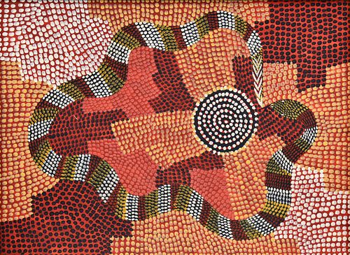 Billy Stockman Tjapaltjarri Abstract Painting