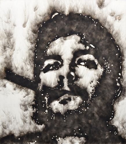 Large Sabino Guisu Smoke Painting, Che Guevara