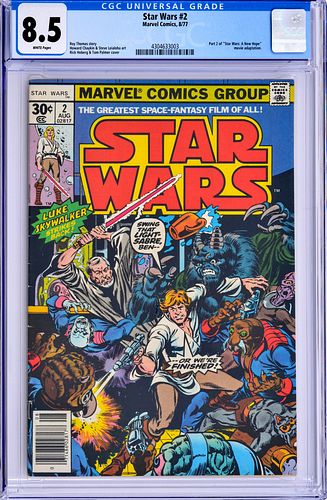 STAR WARS #2 (30 cent reprint, second printing), CGC 8.5