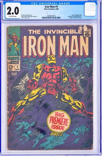 THE INVINCIBLE IRON MAN #1, CGC 2.0