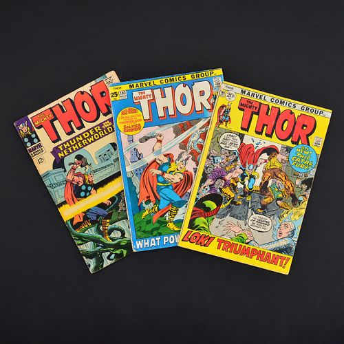 3 Marvel Comics, THOR #130, #193 & #194