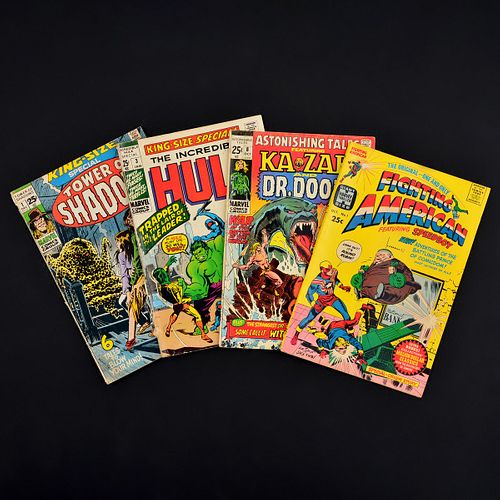 4 Marvel /Harvey Comics, TOWER OF SHADOWS [SPECIAL] #1, INCREDIBLE HULK ANNUAL #3, ASTONISHING TALES #8 & FIGHTING AMERICAN #1
