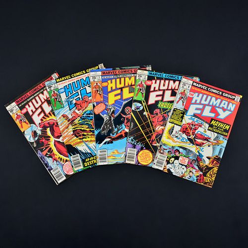 5 Marvel Comics, THE HUMAN FLY #1, #2, #3, #4 & #8