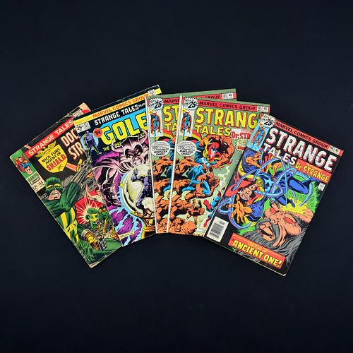 5 Marvel Comics, STRANGE TALES #155, #177, #185 (2 copies) & #186