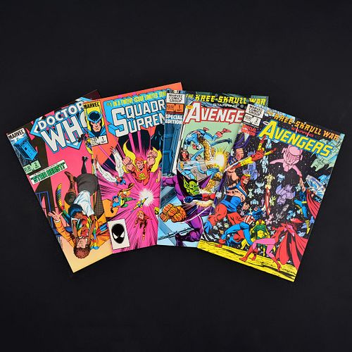 4 Marvel Comics, DOCTOR WHO #2, SQUADRON SUPREME #1, THE KREE-SKRULL WAR #1 & THE KREE-SKRULL WAR #2
