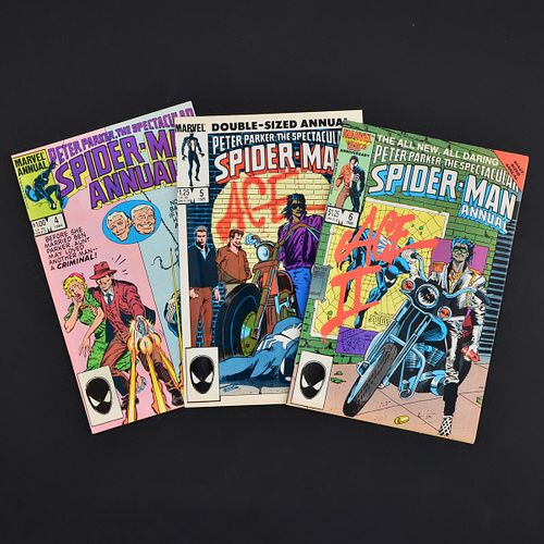 3 Marvel Comics, SPECTACULAR SPIDER-MAN ANNUAL #4, #5 & #6