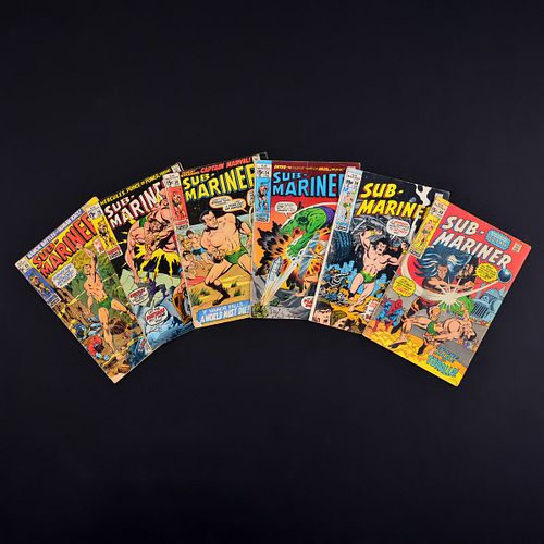 6 Marvel Comics, SUB-MARINER #25, #29, #30, #34, #39 & #40