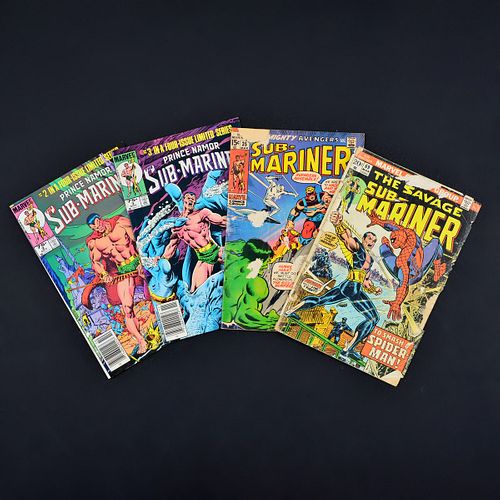 4 Marvel Comics, PRINCE NAMOR:THE SUB-MARINER #2 & #3, THE SUB-MARINER #35 & #69