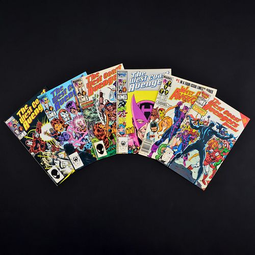 6 Marvel Comics, WEST COAST AVENGERS #1, #2, #3 & #14, WEST COAST AVENGERS LIMITED #1 (Newsstand Edition) & WEST COAST AVENGERS ANNUAL #1