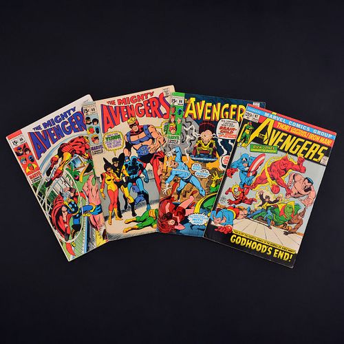 4 Marvel Comics, THE AVENGERS #66, #68, #86 & #97