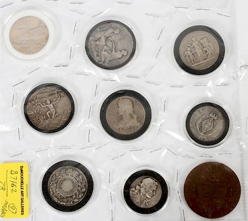 FRENCH SILVER & BRONZE MEDAL COLLECTION 1836-1912