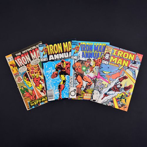 4 Marvel Comics, IRON MAN #33, IRON MAN ANNUAL #6 (Newsstand Edition), #7 & #8
