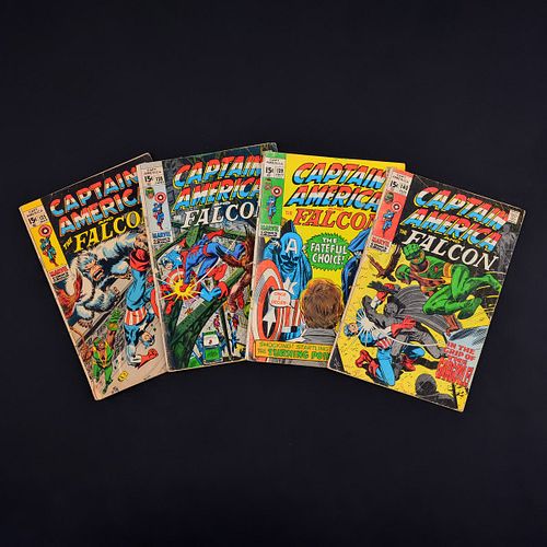 4 Marvel Comics, CAPTAIN AMERICA AND THE FALCON #135, #138, #139 & #140