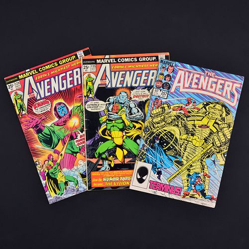 3 Marvel Comics, THE AVENGERS #129, #135 & #257