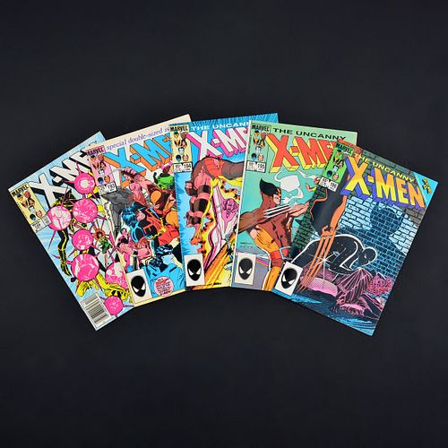 5 Marvel Comics, UNCANNY X-MEN #188 (Newsstand Edition), #193, #194, #195 & #196