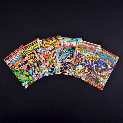 6 Marvel Comics, THE CHAMPIONS #9, #10, #12, #13, #14 & #15