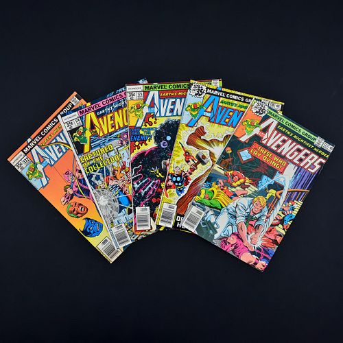 5 Marvel Comics, THE AVENGERS #172, #174, #175, #176 & #177