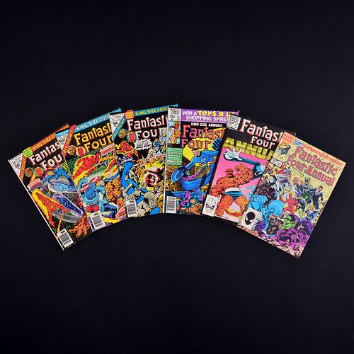 6 Marvel Comics, THE FANTASTIC FOUR ANNUAL #11, #12, #13, #15, #17 & #18