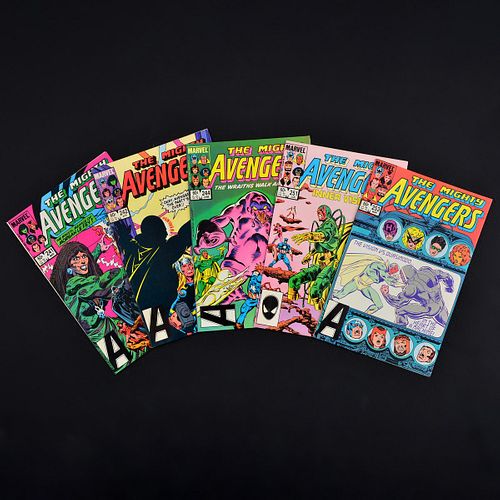 5 Marvel Comics, THE AVENGERS #241, #242, #244, #251 & #253