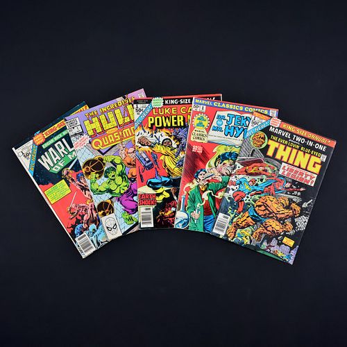 5 Marvel Comics, JOHN CARTER WARLORD OF MARS ANNUAL #1, INCREDIBLE HULK VS. QUASIMODO #1, POWER MAN ANNUAL #1, MARVEL CLASSICS COMICS #1...