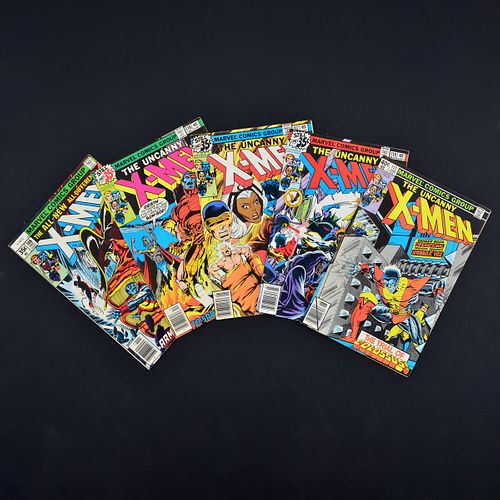 5 Marvel Comics, X-MEN #108, #116, #117, #119 & #122