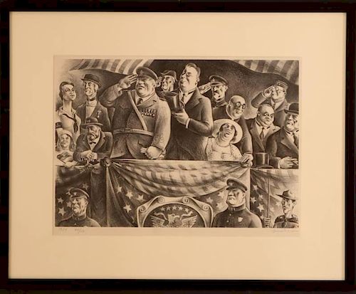 RUSSELL THEODORE LIMBACH (1904-1971) PENCIL SIGNED LITHOGRAPH