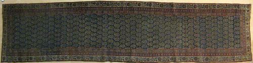 Malayer runner, ca. 1920, with boteh design on a n