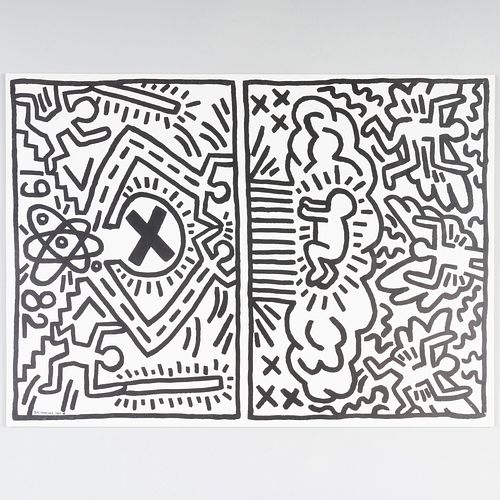 Keith Haring (1958 -1990): Poster For Nuclear Disarmament