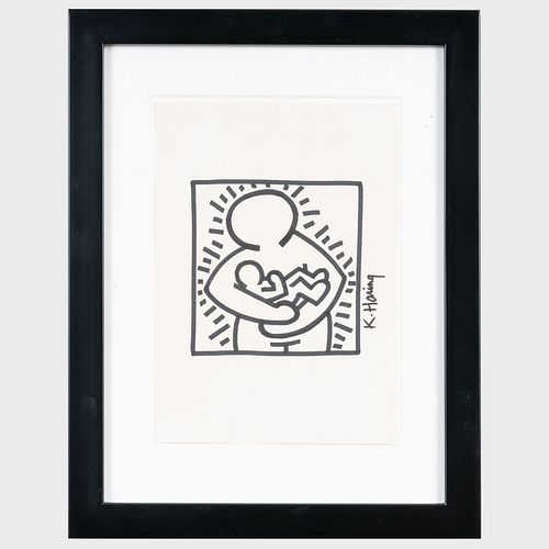 Keith Haring (1958-1990): Untitled  (Mother and Child)