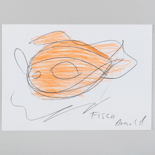 Arnold Schmidt (1930 -1993): Fisch; and Untitled