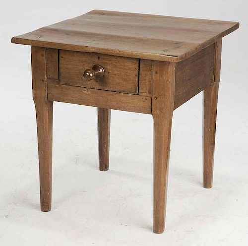 Country Work Table with One Drawer