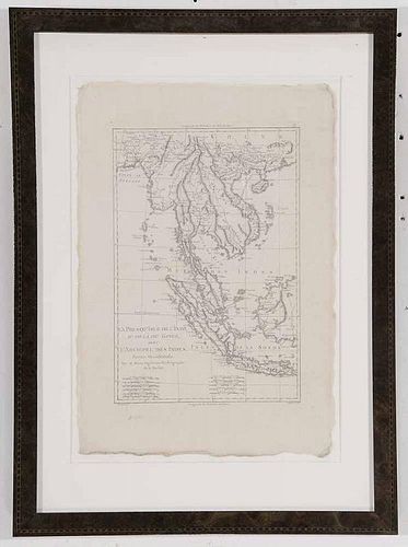 Engraved Map of Southeast Asia and
