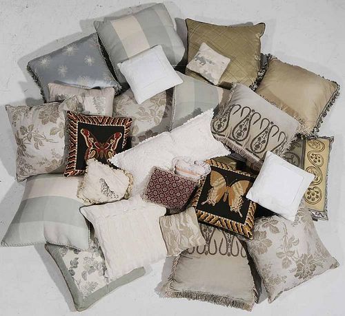 Twenty Seven Silk, Linen Pillows