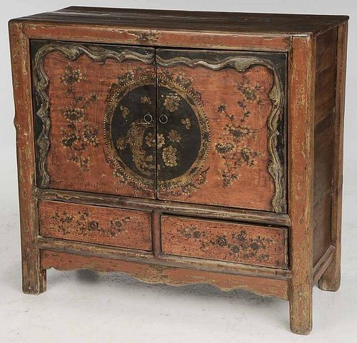 Chinese Painted Cabinet