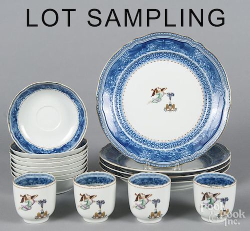 Mottahedeh porcelain service, from the original Society of Cincinnati, thirty-six pieces.