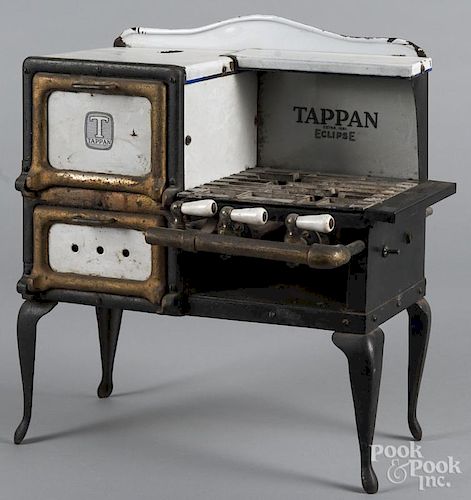 Tappan Eclipse enameled toy gas stove, 17 3/4'' h.