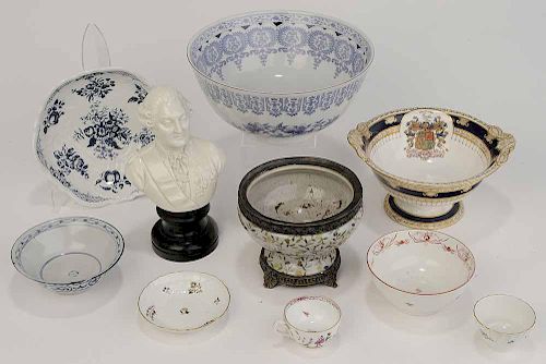 Ten Assorted Pieces of Porcelain