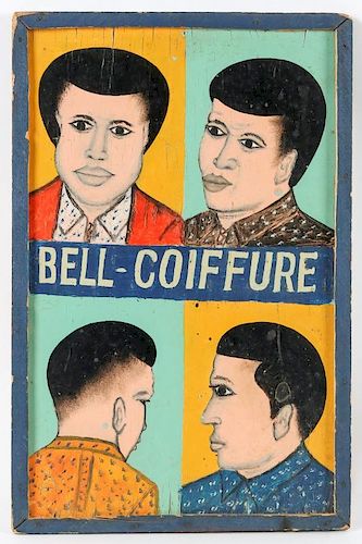 West-African "Bell-Coiffure" Advertising Sign