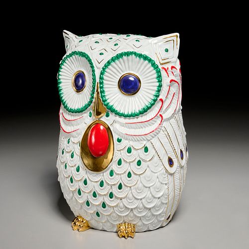 San Marco Buccellati Italian porcelain owl