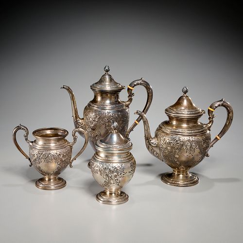 Frank M. Whiting sterling 'Lily' tea/coffee set