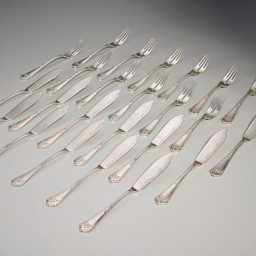 Continental .800 silver fish forks and knives