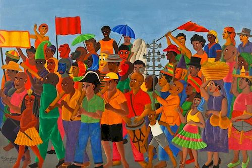 Salnave Philippe-Auguste (1908-1989) Ra Ra Carnival Parade, 1963
