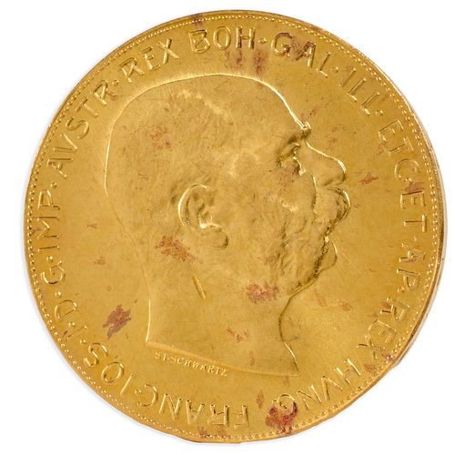 1915 Austria 100 Corona gold coin