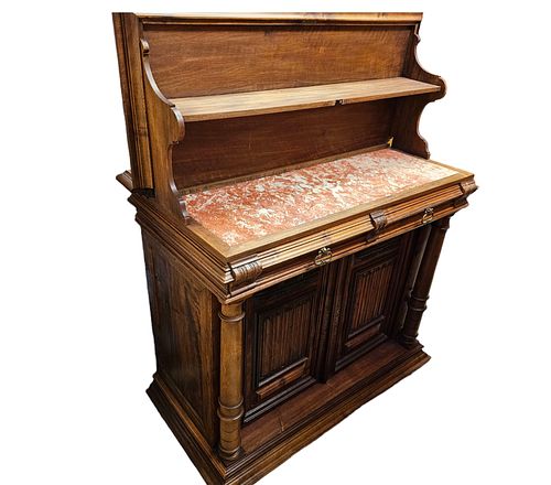 Foldable Chiffonier with Marble Top  