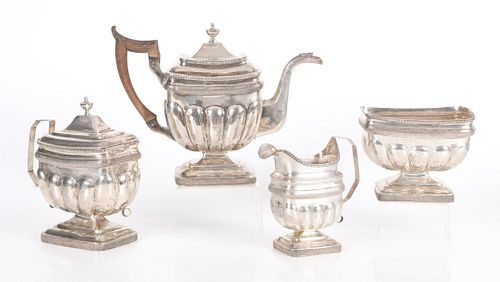 Samuel Williamson, Coin Silver Tea Set